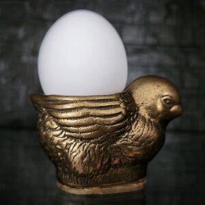 Solid Brass Chick Egg Cup Or Tealight Holder